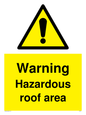 WV5671: Warning Hazardous roof area