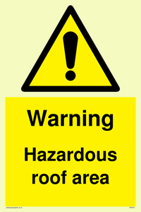 WV5671: Warning Hazardous roof area