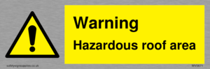 WV5671: Warning Hazardous roof area
