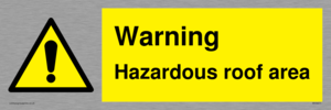 WV5671: Warning Hazardous roof area