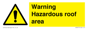 WV5671: Warning Hazardous roof area