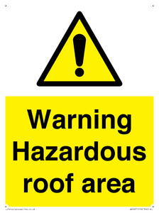 WV5671: Warning Hazardous roof area