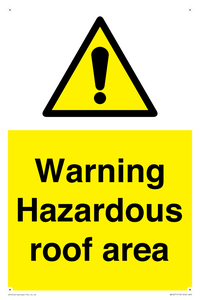 WV5671: Warning Hazardous roof area