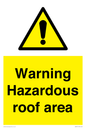 WV5671: Warning Hazardous roof area