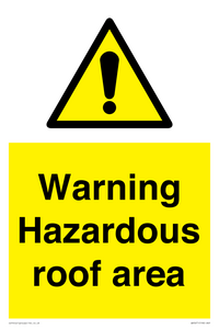 WV5671: Warning Hazardous roof area