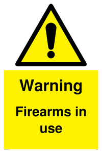 WV5676: Warning Firearms in use