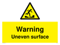 WV5756: Warning Uneven surface