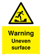 WV5756: Warning Uneven surface