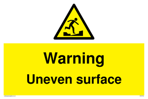 WV5756: Warning Uneven surface