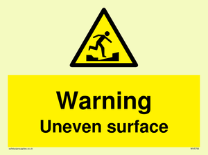 WV5756: Warning Uneven surface