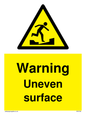 WV5756: Warning Uneven surface