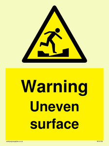 WV5756: Warning Uneven surface