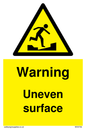 WV5756: Warning Uneven surface