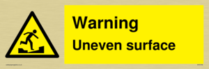 WV5756: Warning Uneven surface