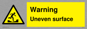 WV5756: Warning Uneven surface
