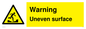 WV5756: Warning Uneven surface