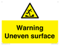 WV5756: Warning Uneven surface