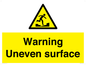 WV5756: Warning Uneven surface