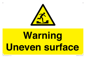 WV5756: Warning Uneven surface