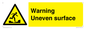 WV5756: Warning Uneven surface