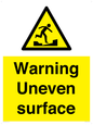 WV5756: Warning Uneven surface
