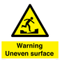 WV5756: Warning Uneven surface