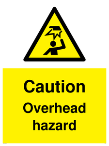 WV5757: Caution Overhead hazard