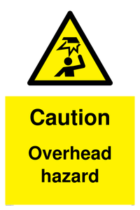 WV5757: Caution Overhead hazard