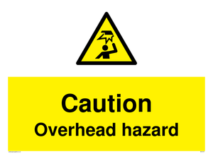 WV5757: Caution Overhead hazard