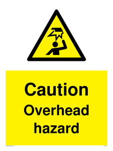 WV5757: Caution Overhead hazard