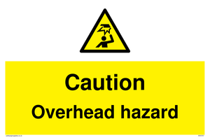 WV5757: Caution Overhead hazard