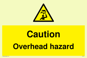WV5757: Caution Overhead hazard