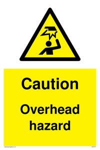 WV5757: Caution Overhead hazard