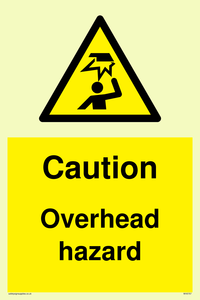 WV5757: Caution Overhead hazard