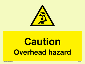 WV5757: Caution Overhead hazard