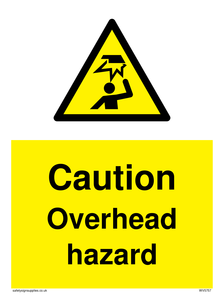 WV5757: Caution Overhead hazard