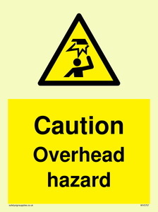 WV5757: Caution Overhead hazard