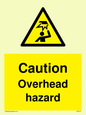 WV5757: Caution Overhead hazard