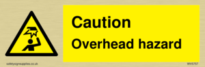WV5757: Caution Overhead hazard
