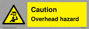 WV5757: Caution Overhead hazard