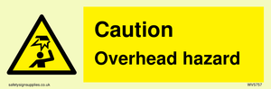 WV5757: Caution Overhead hazard