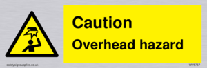WV5757: Caution Overhead hazard