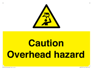 WV5757: Caution Overhead hazard