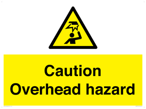 WV5757: Caution Overhead hazard