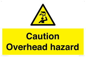 WV5757: Caution Overhead hazard