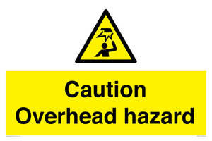 WV5757: Caution Overhead hazard