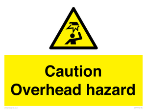 WV5757: Caution Overhead hazard
