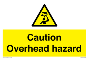 WV5757: Caution Overhead hazard