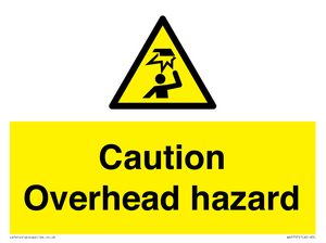 WV5757: Caution Overhead hazard