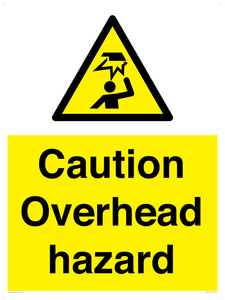 WV5757: Caution Overhead hazard